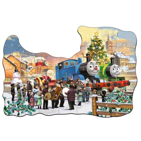 Thomas & Friends Christmas 32pc Jigsaw Puzzle with Door Hanger Extra Image 1